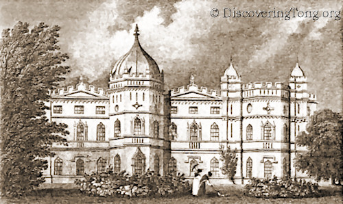 George Durant's Castle at Tong - garden side view