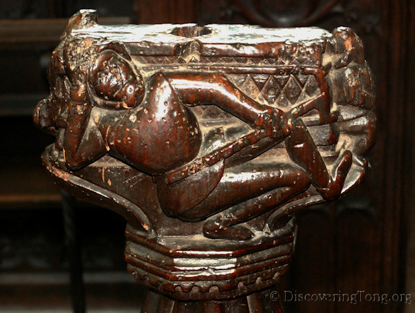 One of the Choir stall ends