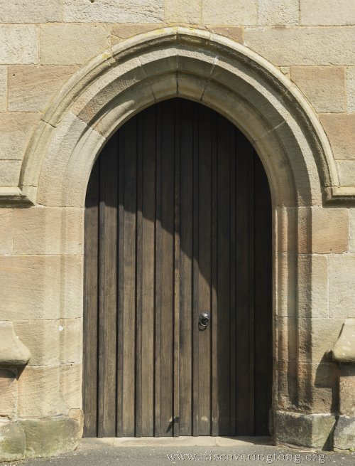 The main entrance to Tong church 