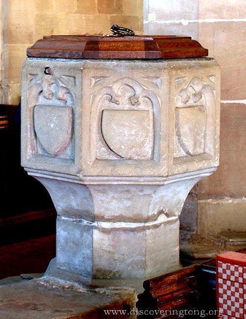 Octagonal baptismal font